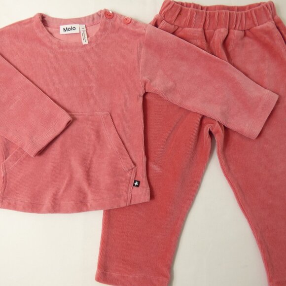 Molo & Mini Rodini Pink Velour Bundle, Size 2-3 Years - Picture 2 of 8